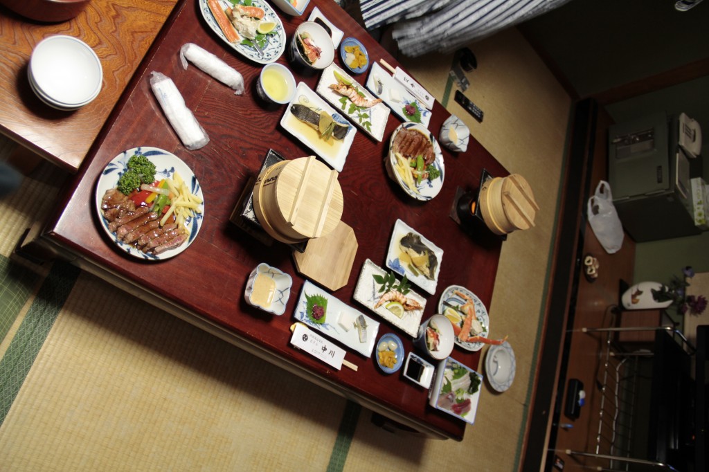 ホテルでの夕食