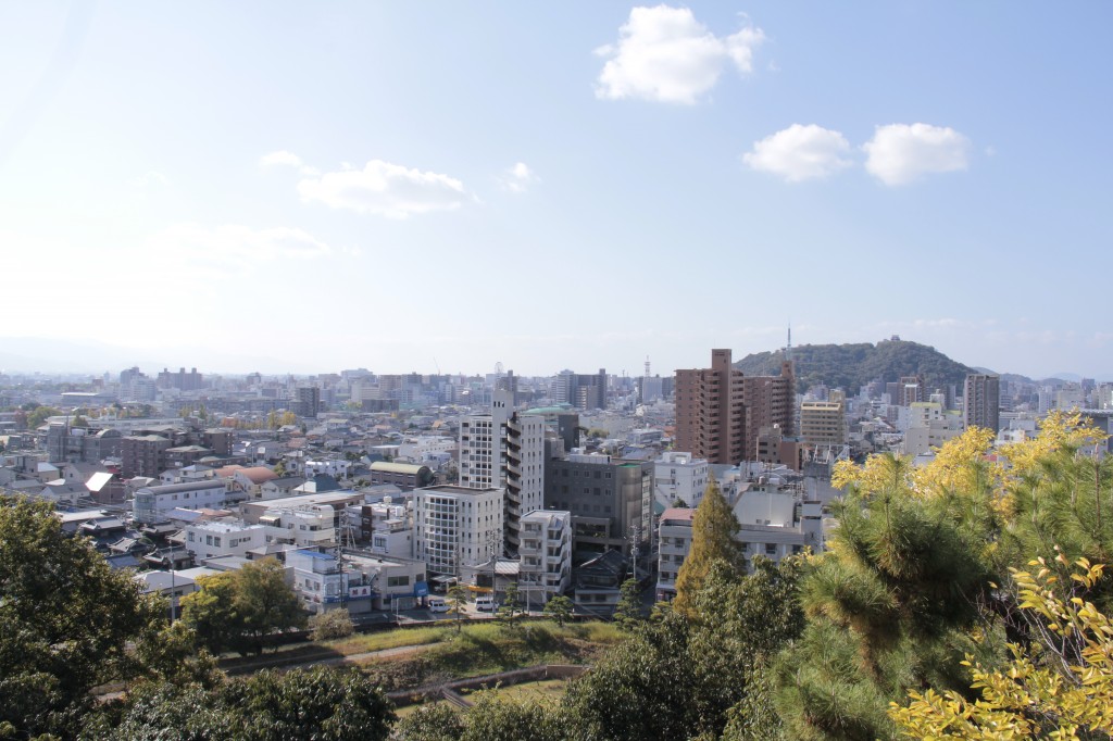 道後公園 展望台からの景色1