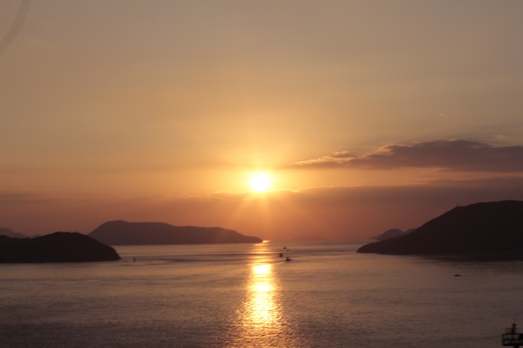 瀬戸大橋の夕焼け1