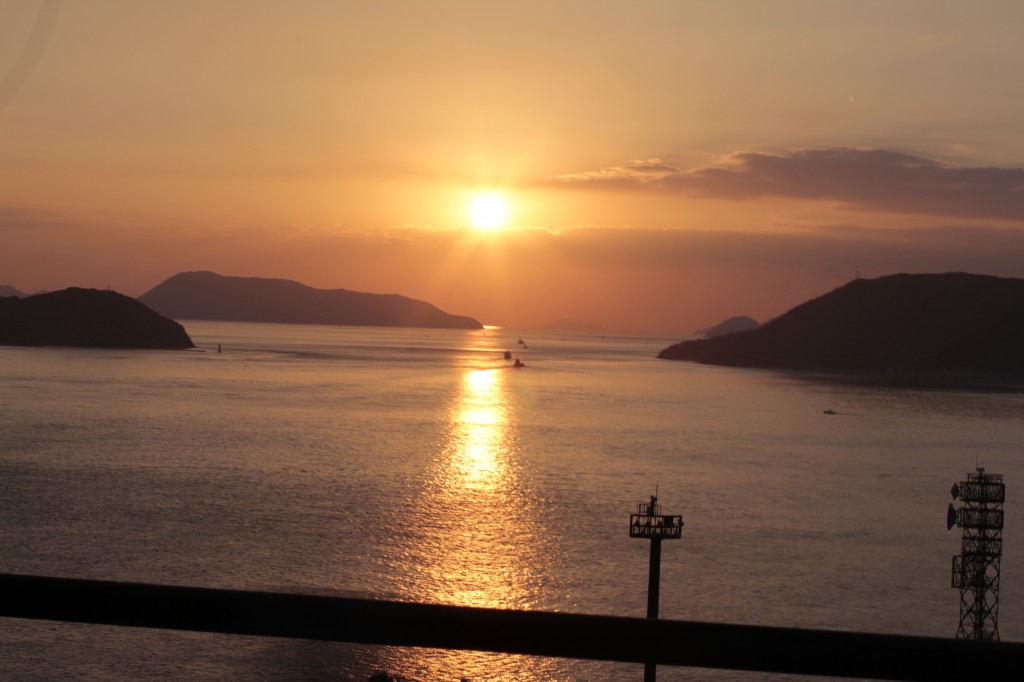 瀬戸大橋の夕焼け2