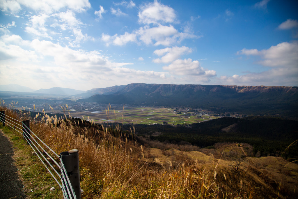 大観峰の展望エリアからの眺め