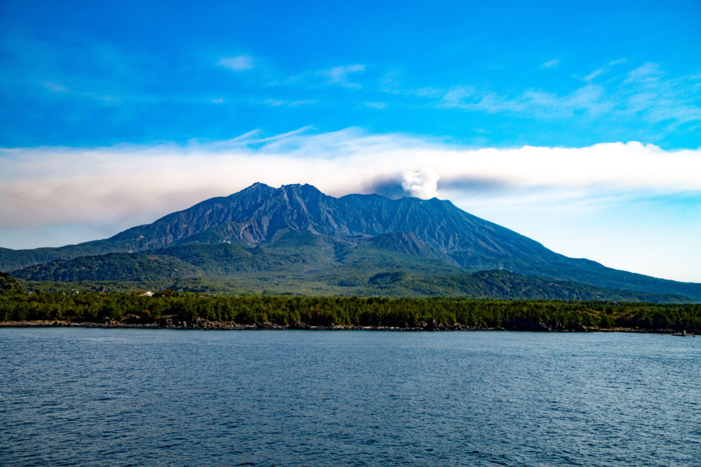 船上から見る桜島3