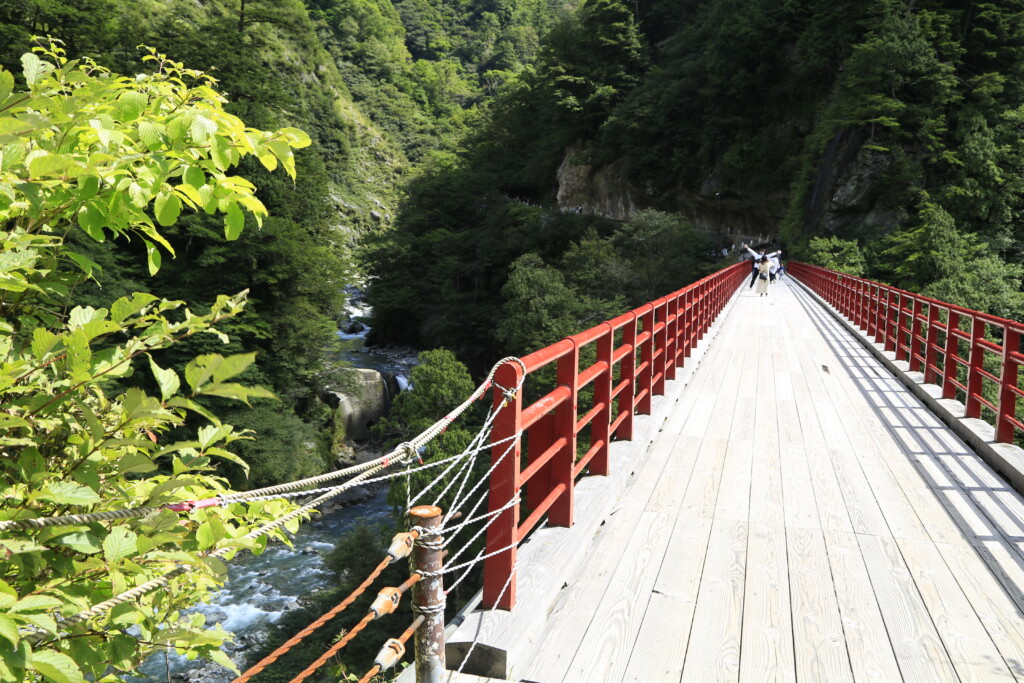 欅平駅近くの橋