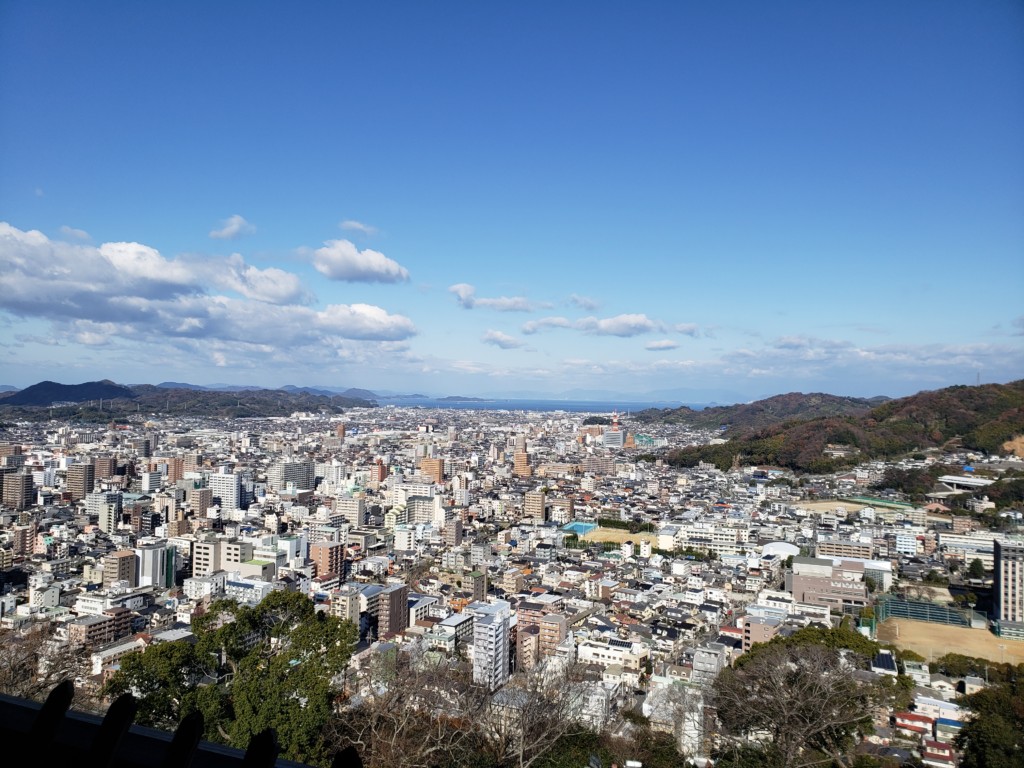 松山城 天守閣からのパノラマ2