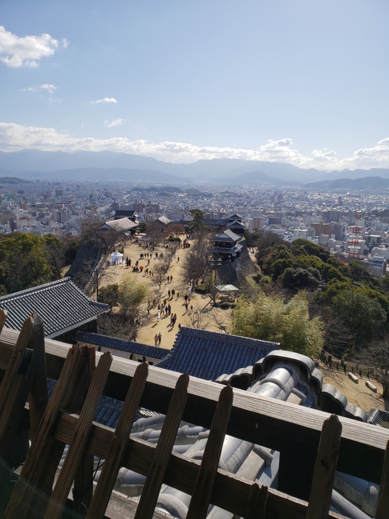 松山城の風景