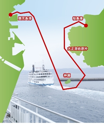 よりみちクルーズの航路マップ